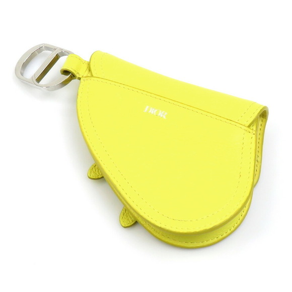 DIOR Yellow Leather Pouch - Picture 3 of 5